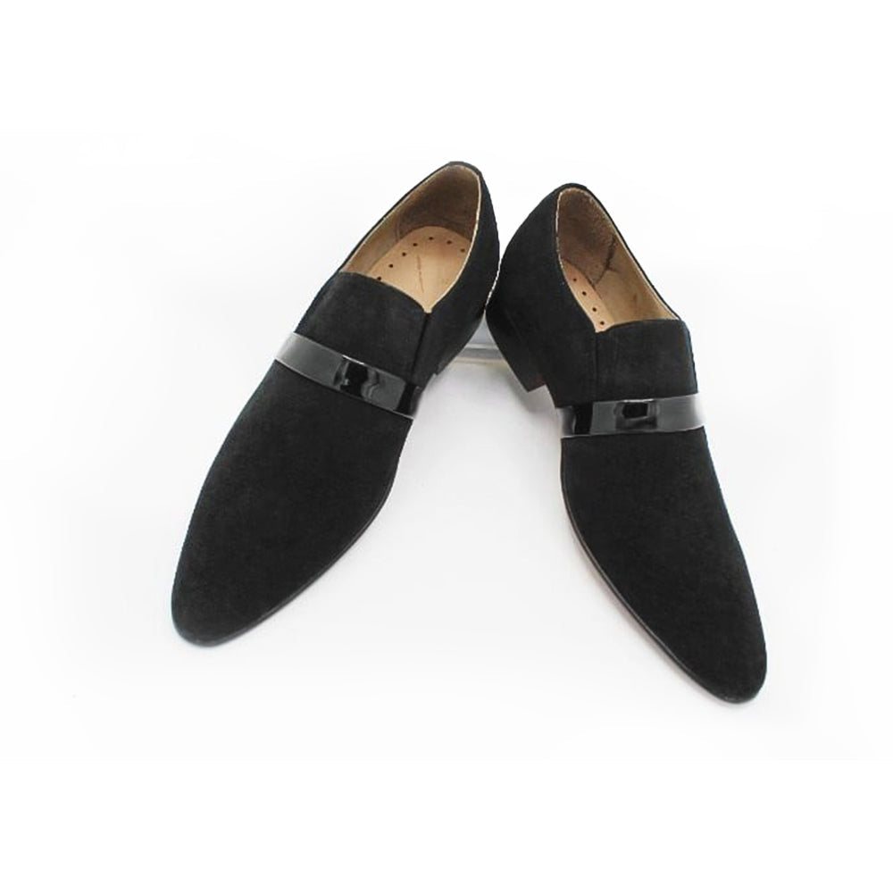 Black Suede Leather Loafers Classic Moccasin