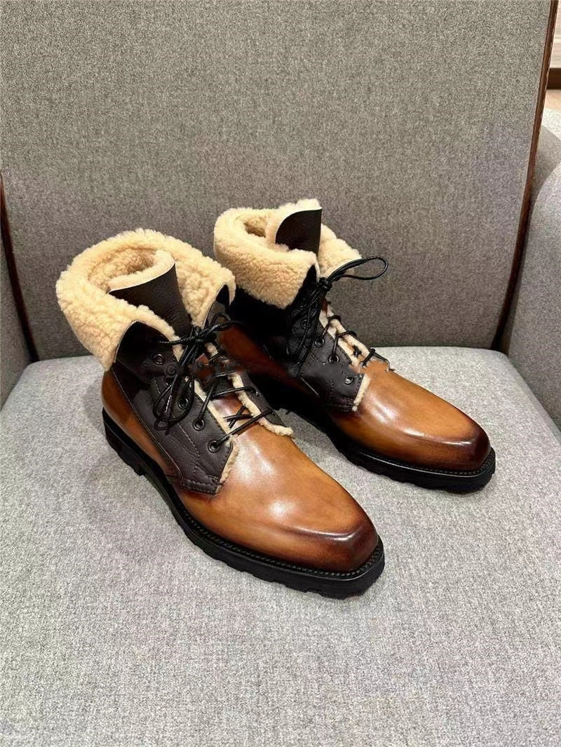 Ultima Wool Sheepskin and Leather Boots