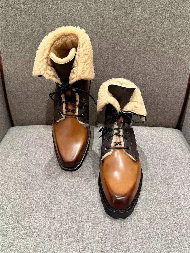 Ultima Wool Sheepskin and Leather Boots