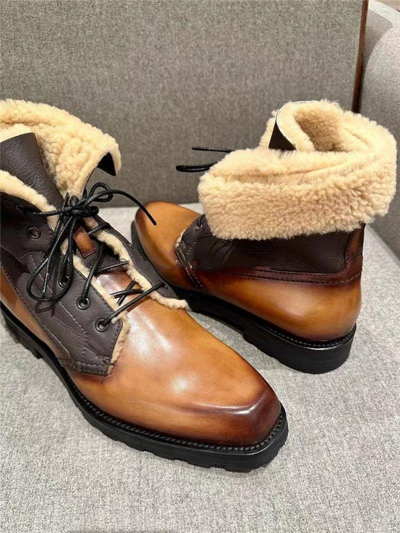 Ultima Wool Sheepskin and Leather Boots
