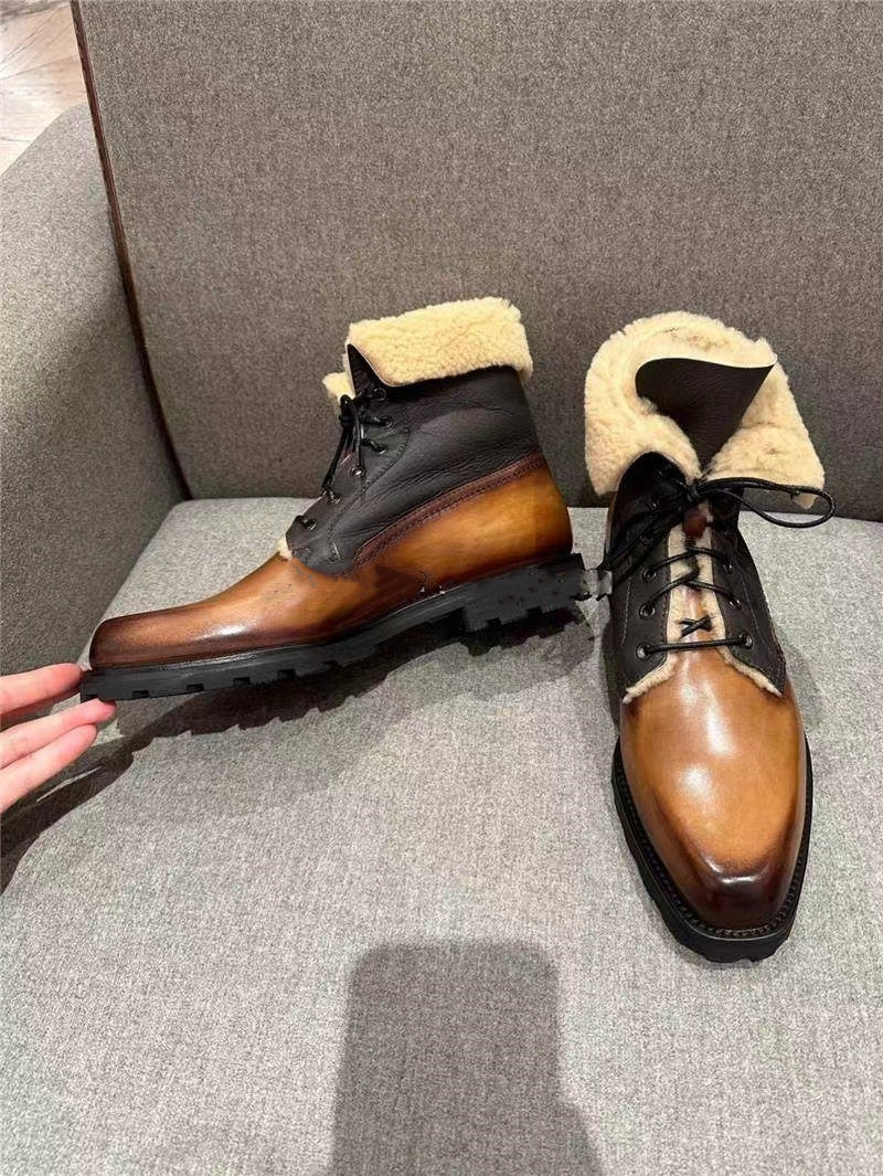 Ultima Wool Sheepskin and Leather Boots