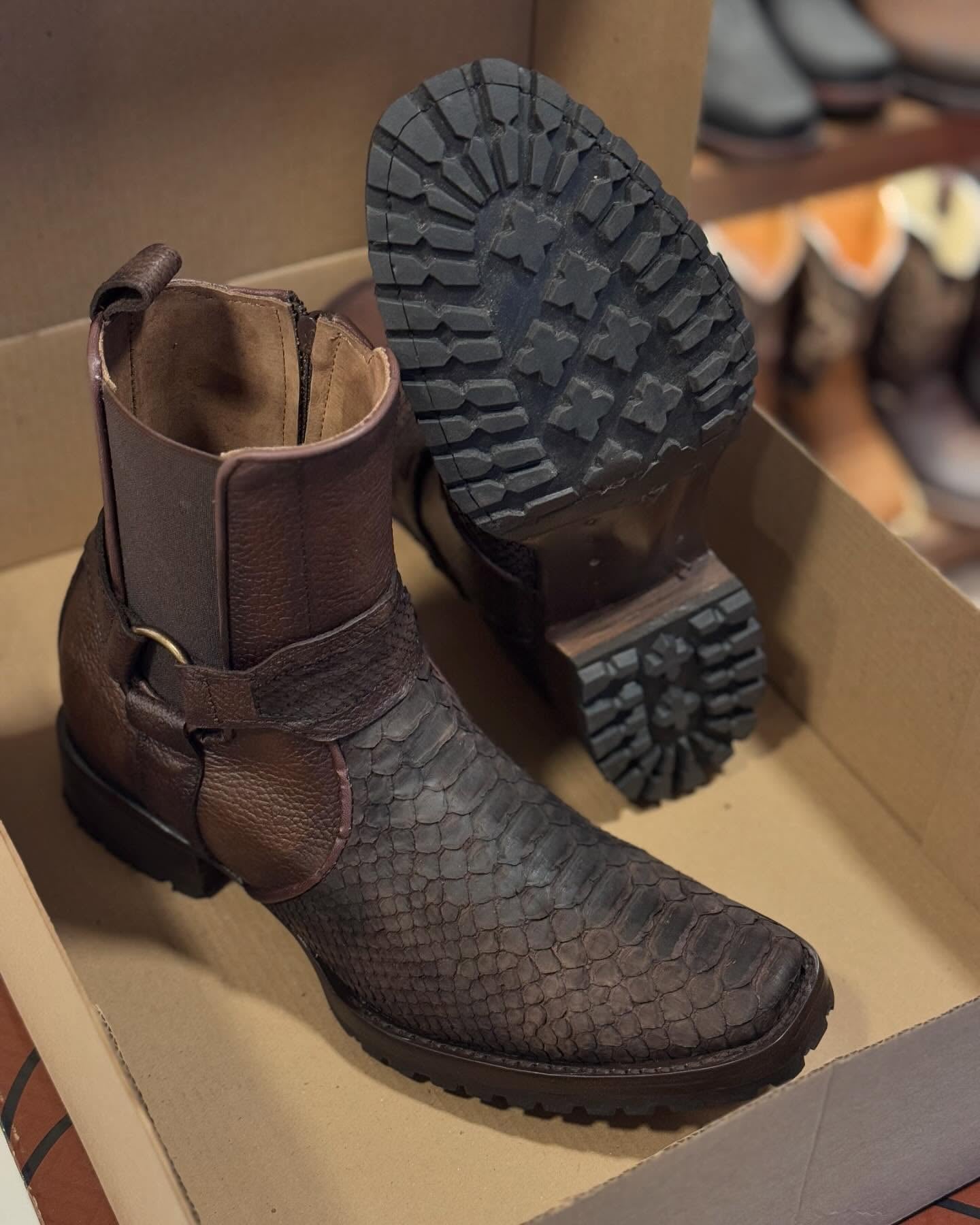 Original Vintage Python Cowboy Boots