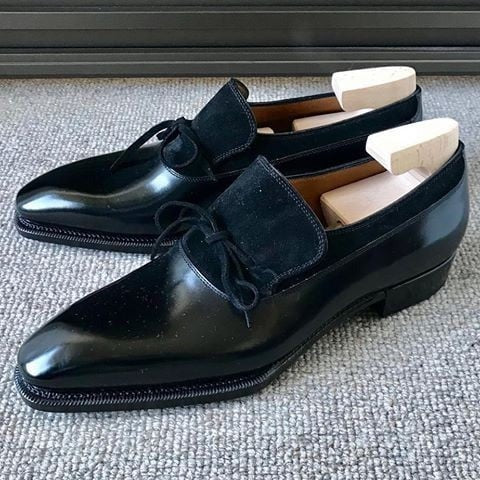 Black Suede Leather Shoes