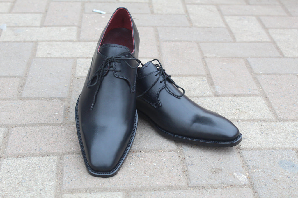 Black Calf Leather Classic Dress Shoes
