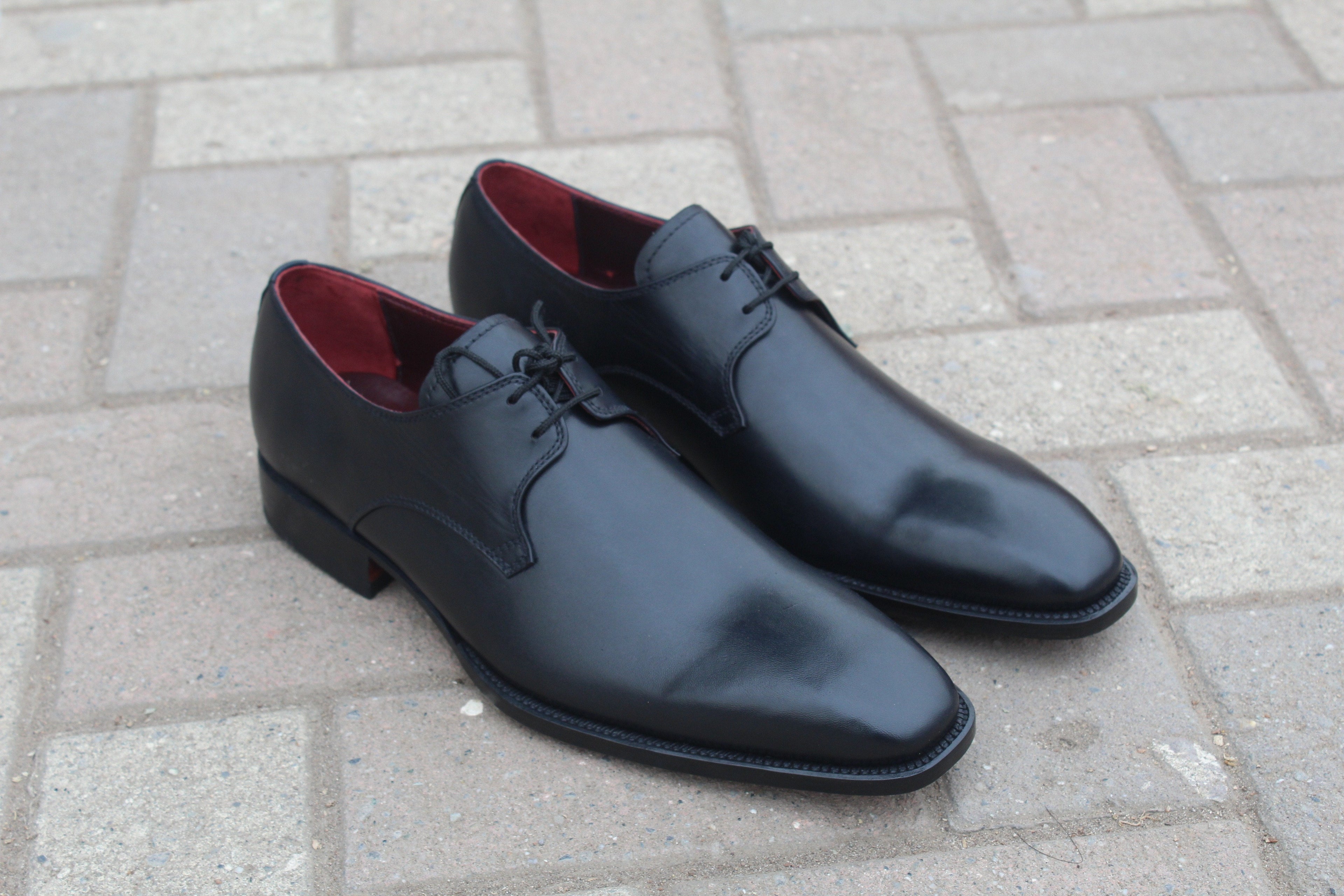Black Calf Leather Classic Dress Shoes
