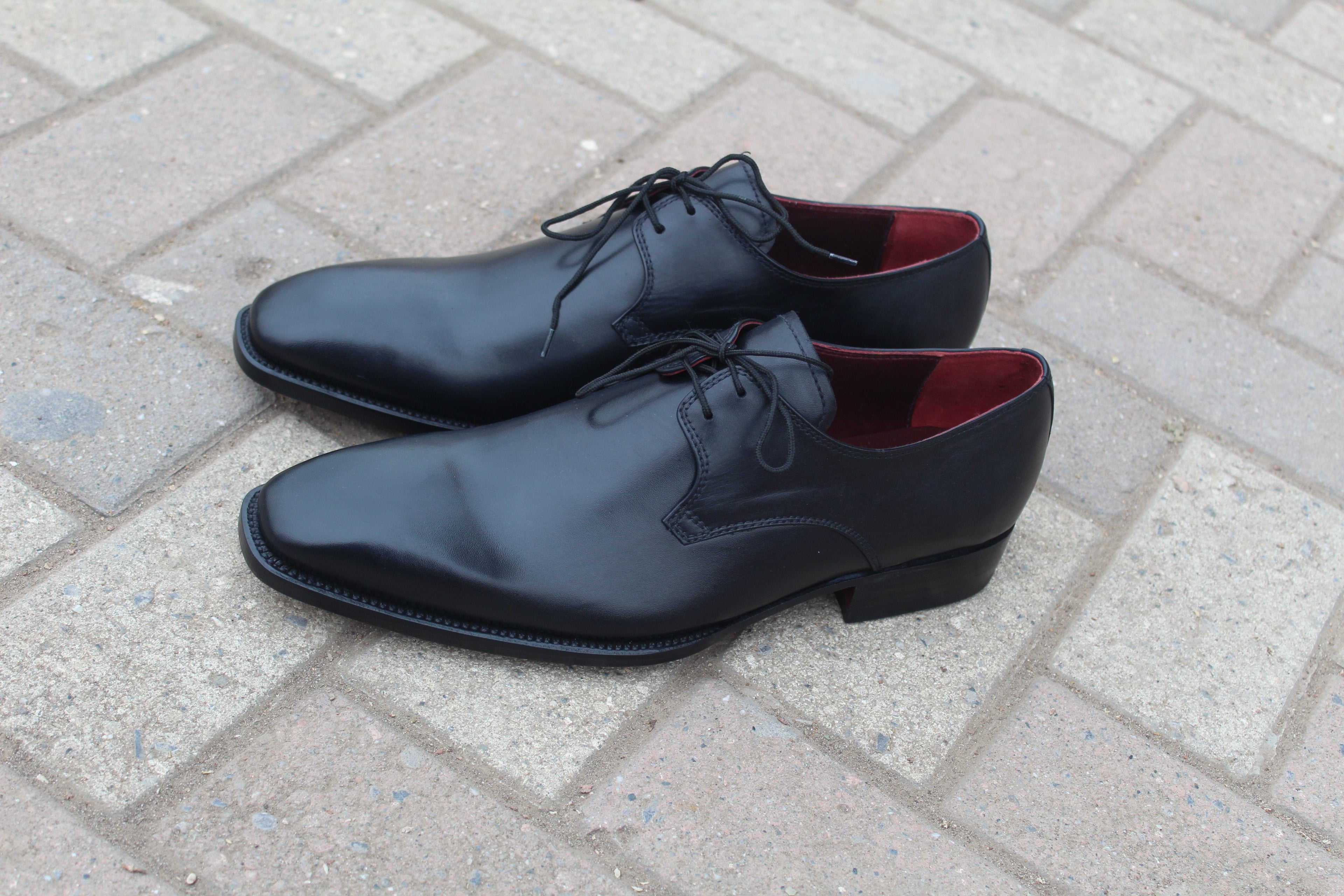 Black Calf Leather Classic Dress Shoes