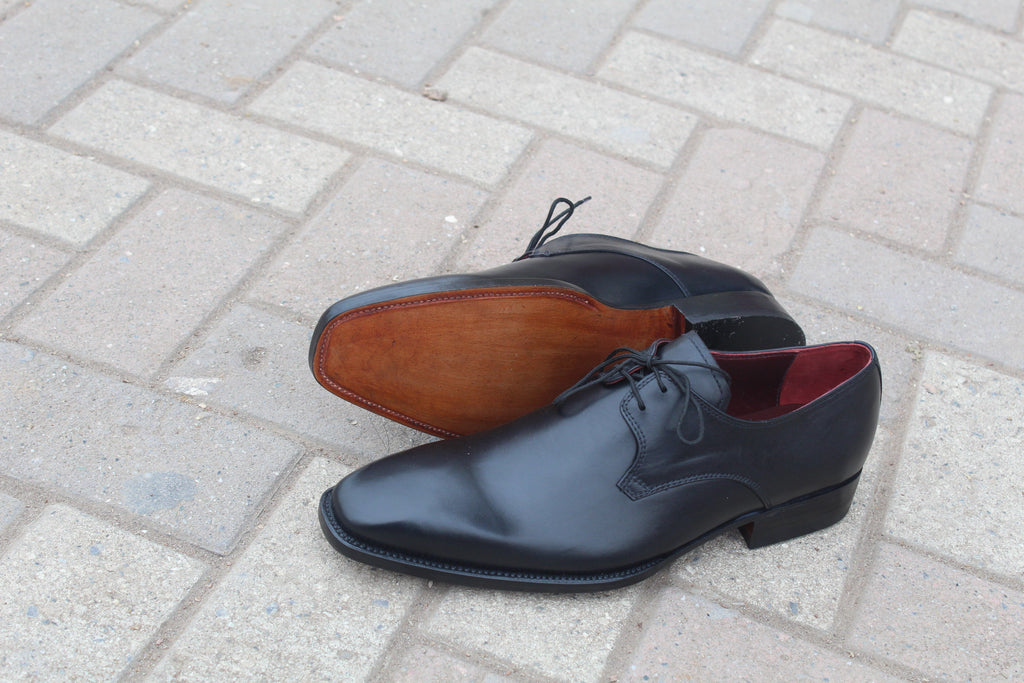 Black Calf Leather Classic Dress Shoes
