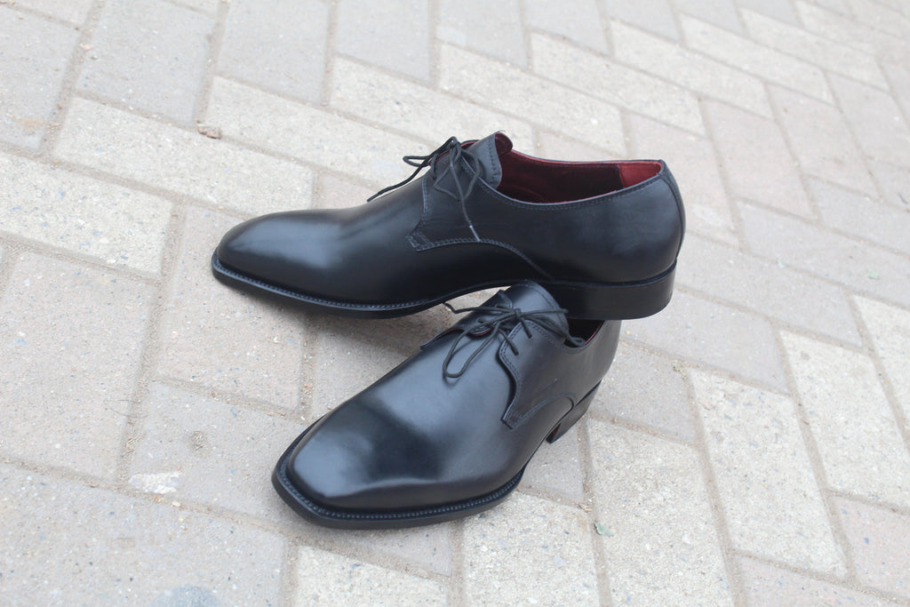 Black Calf Leather Classic Dress Shoes
