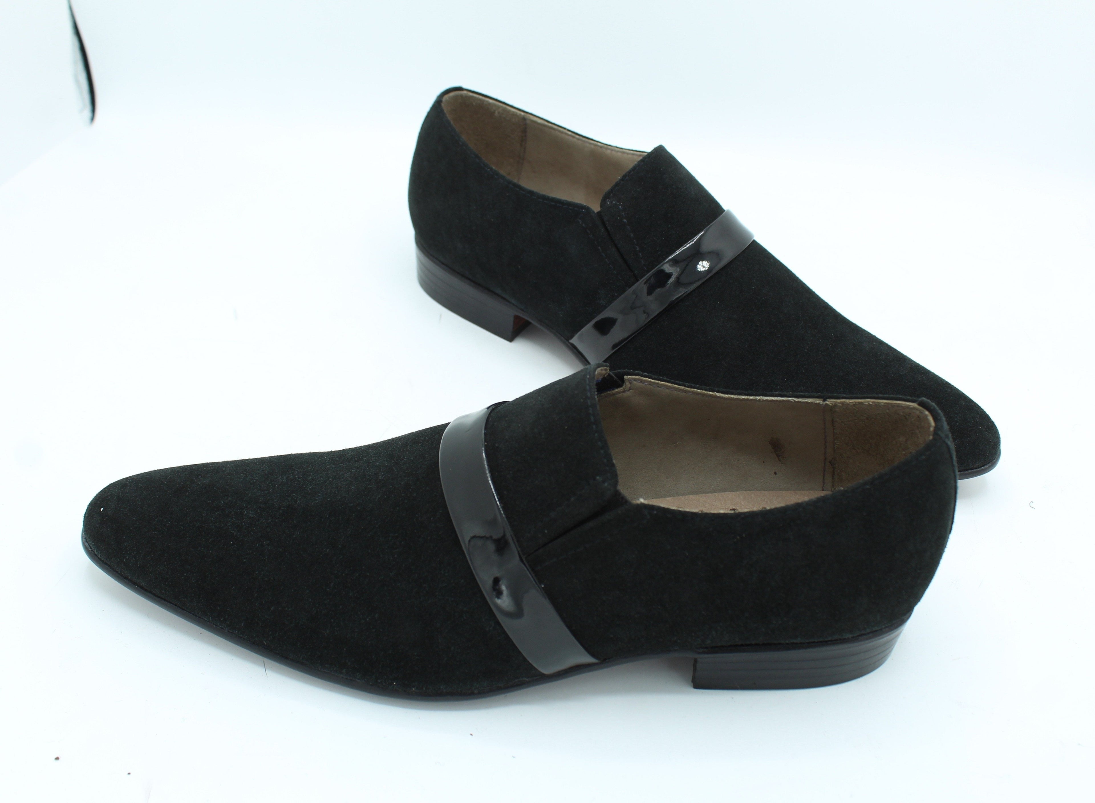 Black Suede Leather Loafers Classic Moccasin
