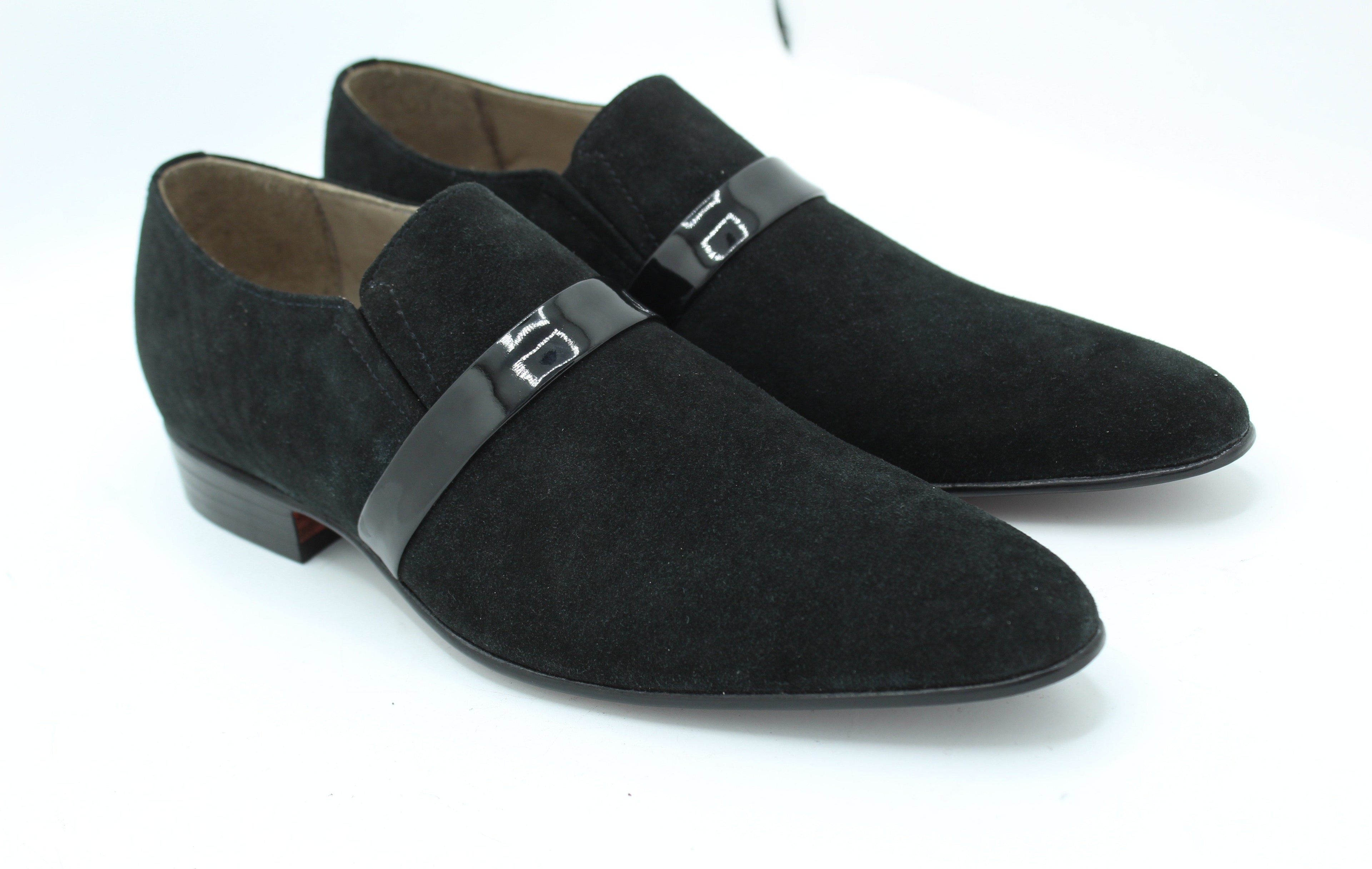 Black Suede Leather Loafers Classic Moccasin