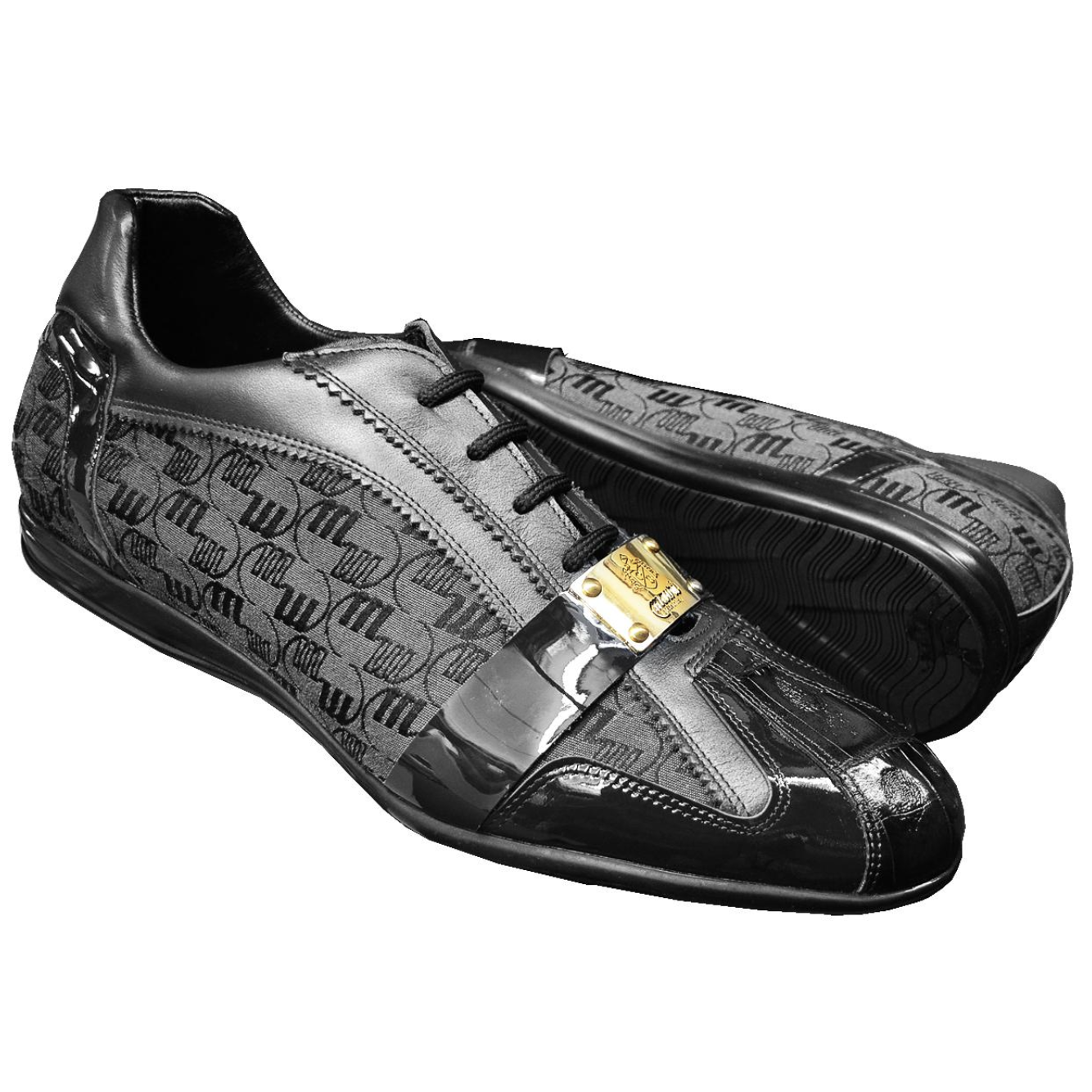 Genuine Crocodile Patent Leather Fabric Sneakers