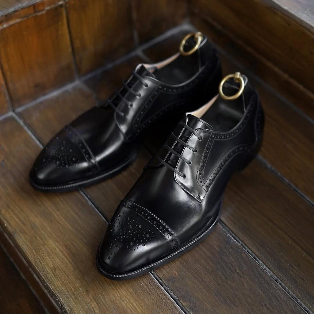 Apron Toe Derby Business Shoes