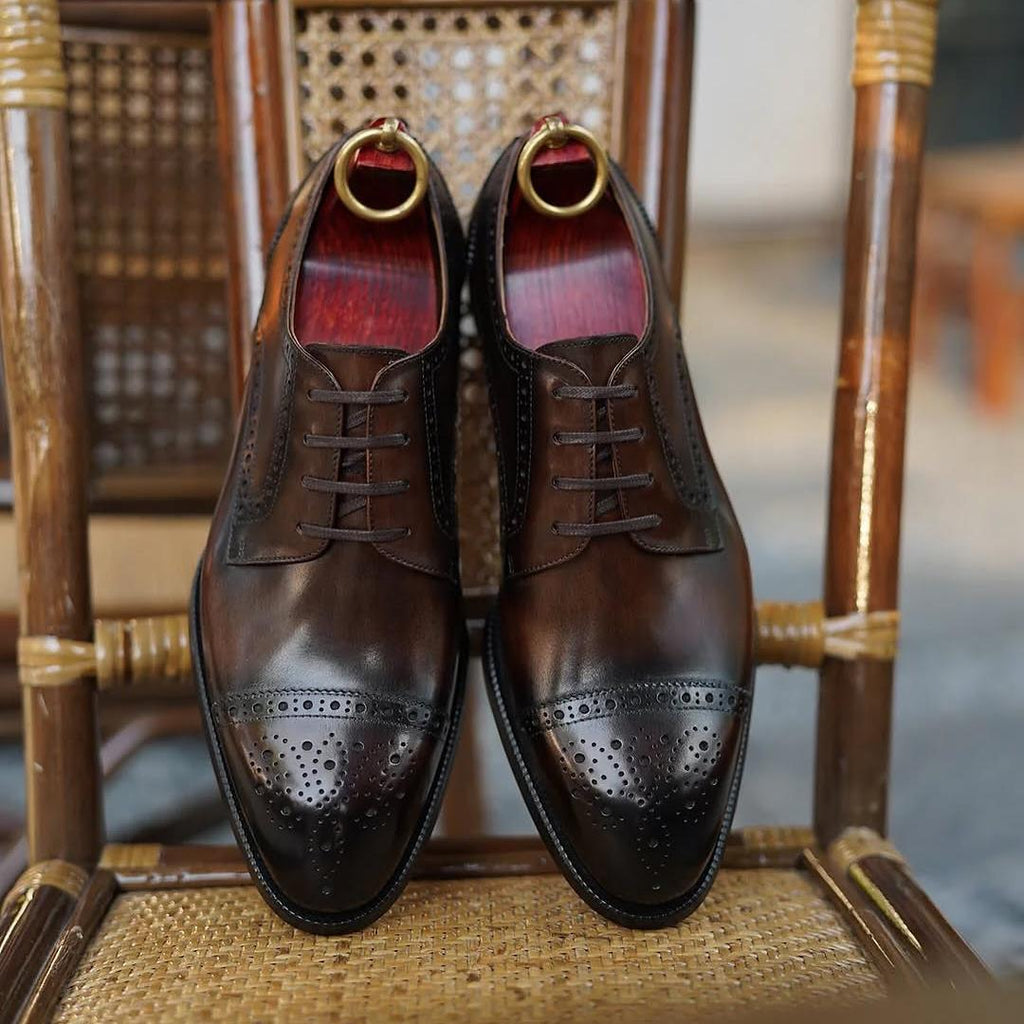 Apron Toe Derby Business Shoes