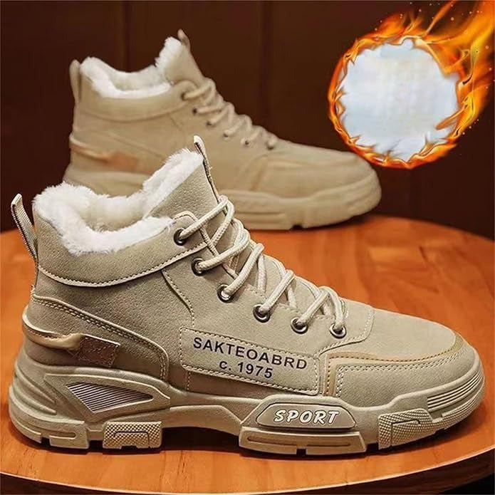 Men's Insulated Sport Boots - Fleece-Lined & Slip-Resistant