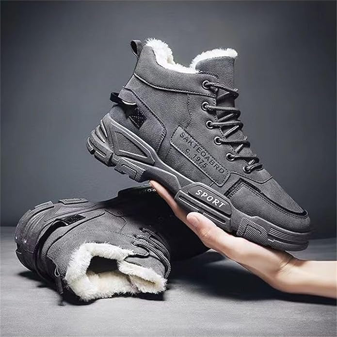 Men's Insulated Sport Boots - Fleece-Lined & Slip-Resistant