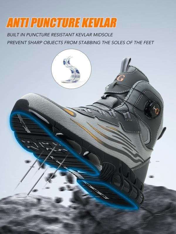 Apex Shield | Indestructible Steel Toe Safety Shoes With Rotary Dial