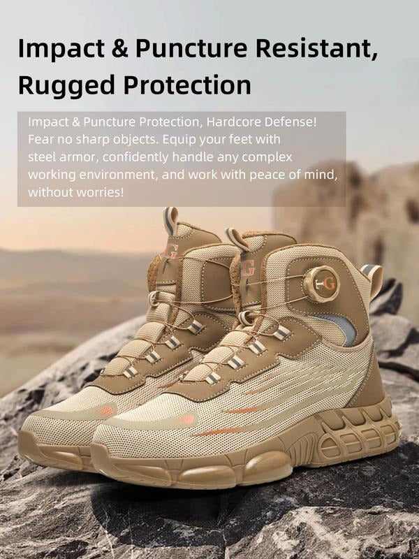 Apex Shield | Indestructible Steel Toe Safety Shoes With Rotary Dial