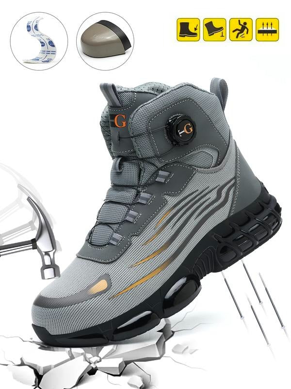 Apex Shield | Indestructible Steel Toe Safety Shoes With Rotary Dial