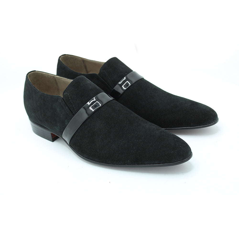 Black Suede Leather Loafers Classic Moccasin