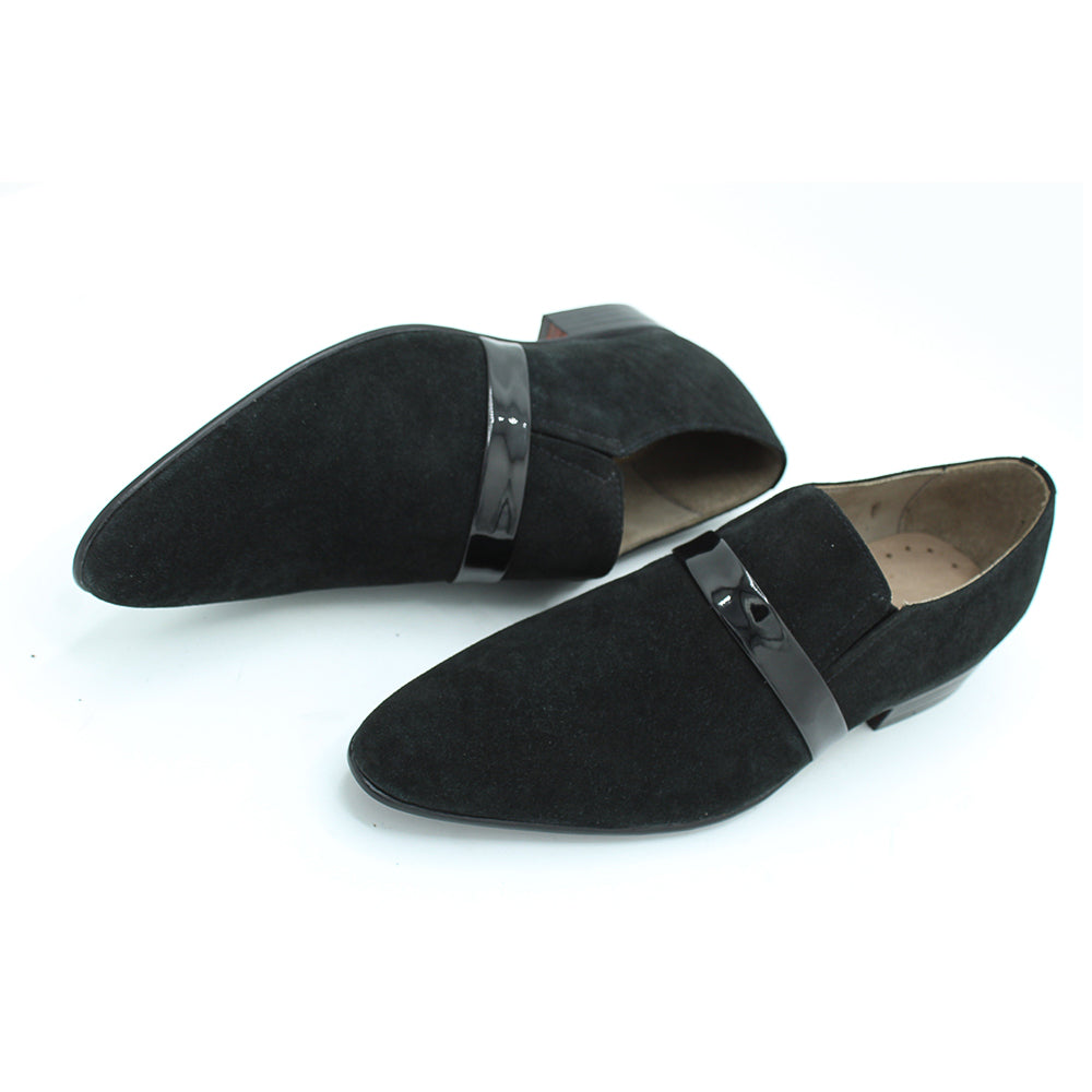 Black Suede Leather Loafers Classic Moccasin