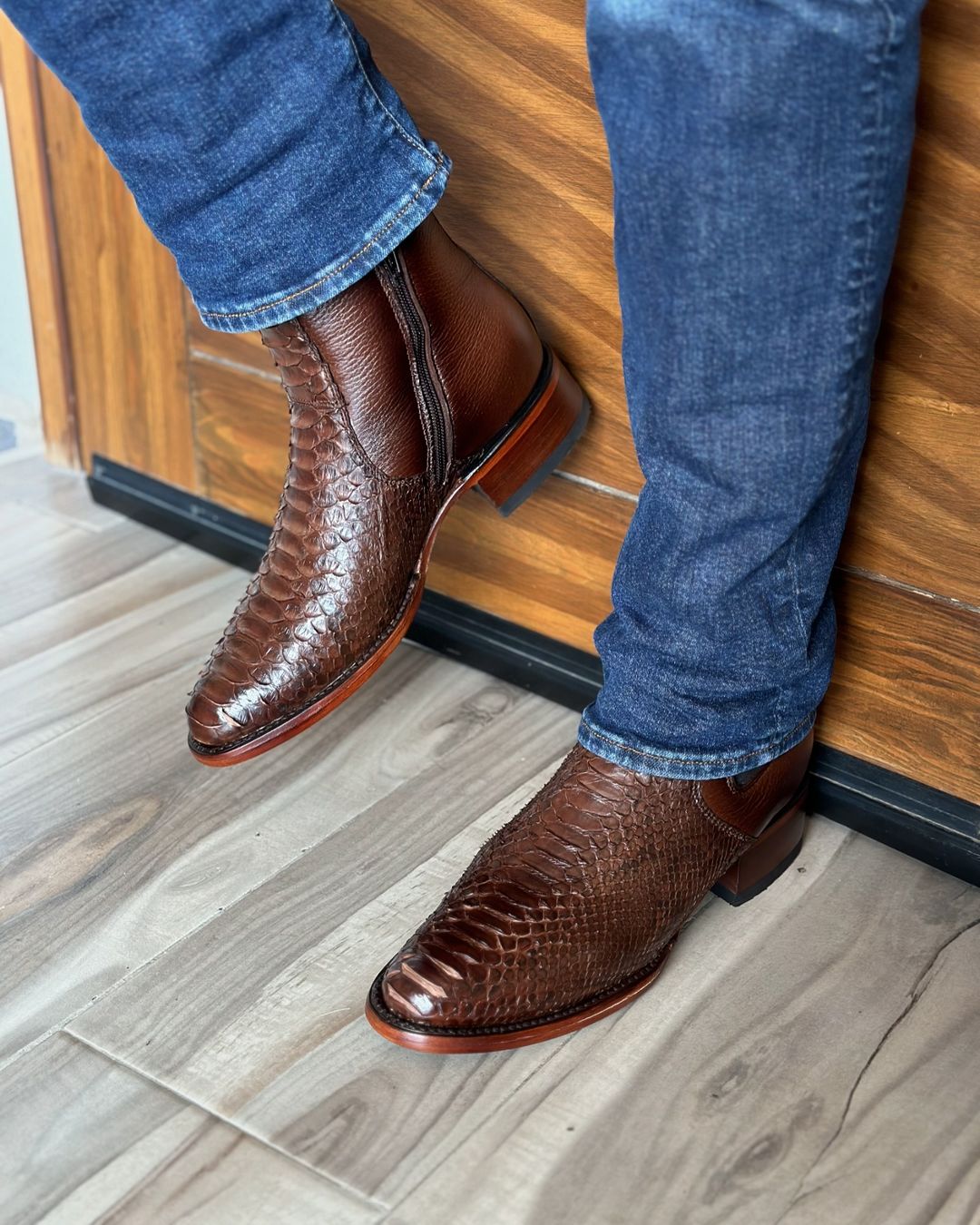 Italian Vintage Python Cowboy Boots(Buy 2 Free Shipping✔️)