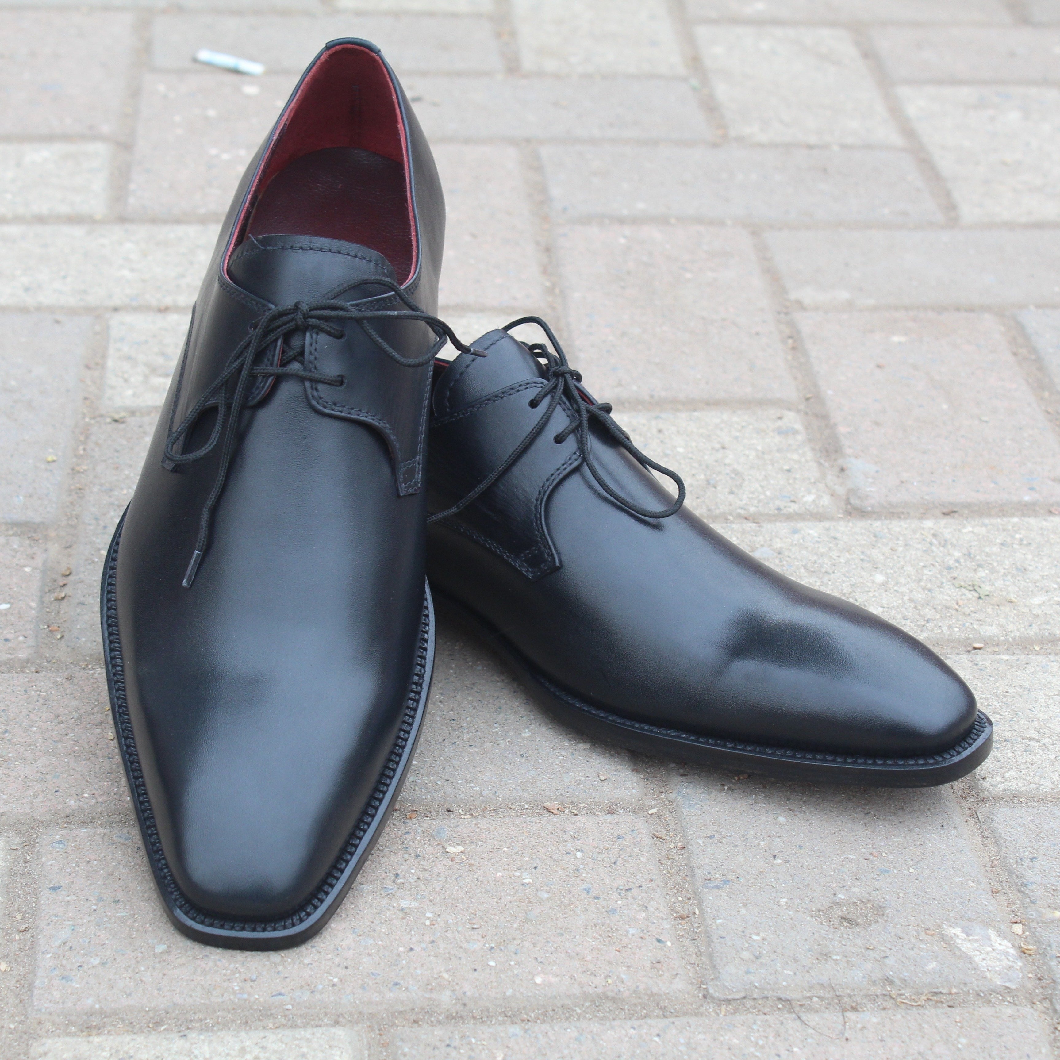 Black Calf Leather Classic Dress Shoes