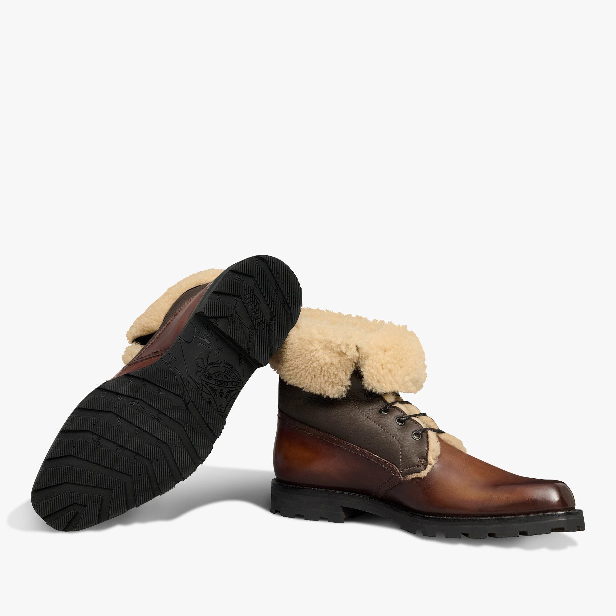 Ultima Wool Sheepskin and Leather Boots
