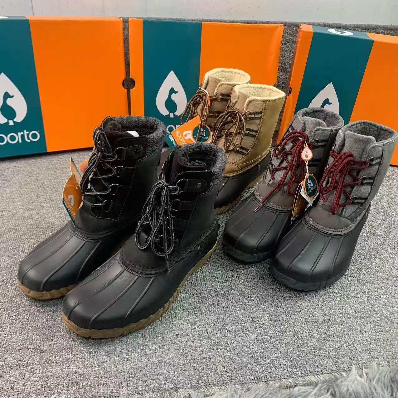 Outdoor Cold Anti-Slip Rain Padded Warm Mid-Calf Snow Boots-3