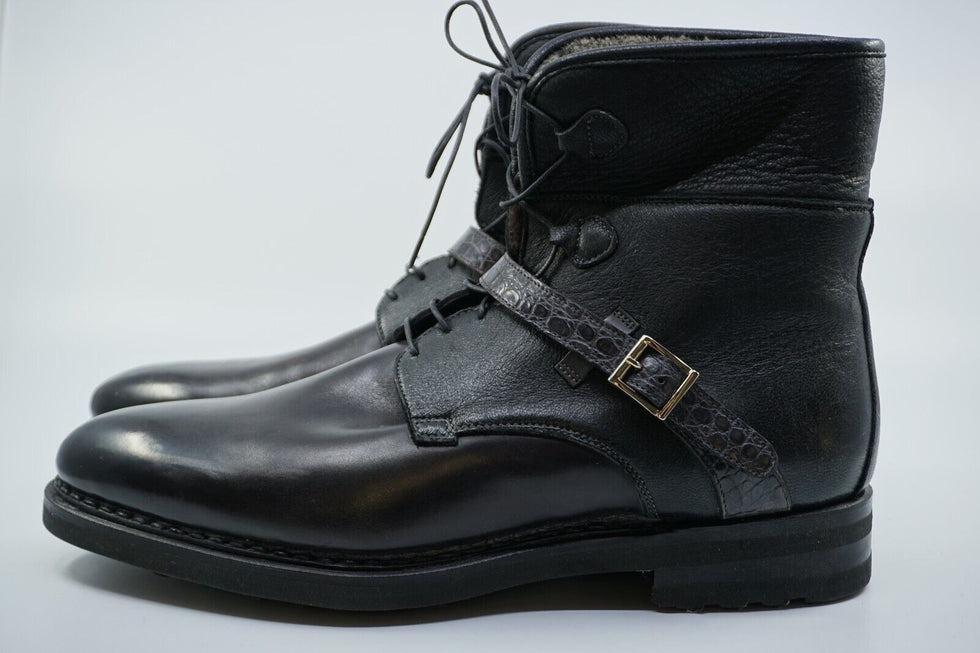Handcrafted Padded Leather Boots