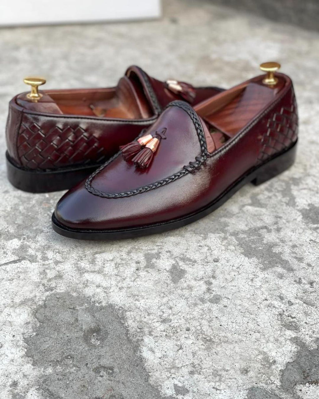 Black Leather Loafers-007