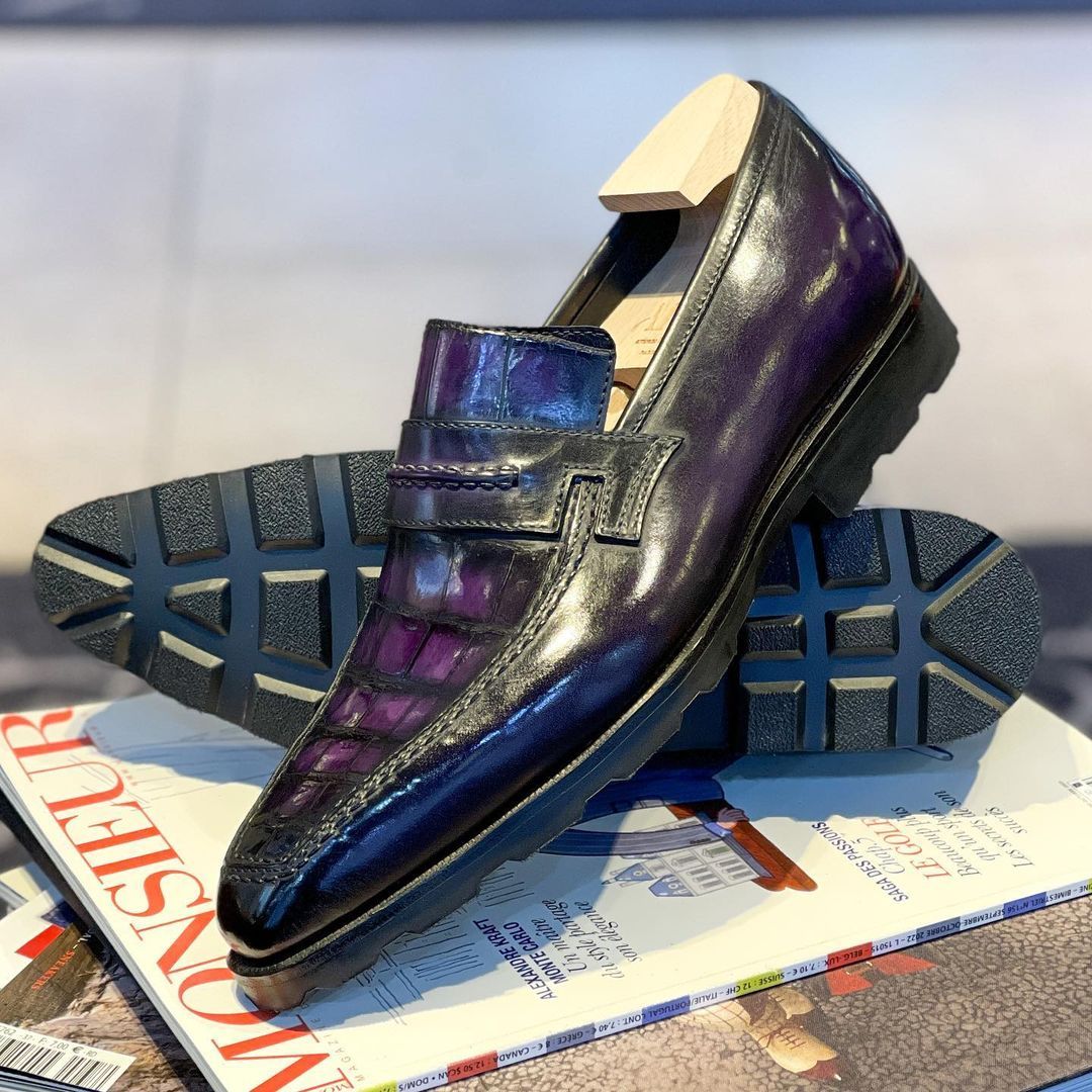 Lincoln loafer with commando sole