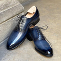 Superb Balmoral Oxford’s - Dark Burnished Blue Denim patina