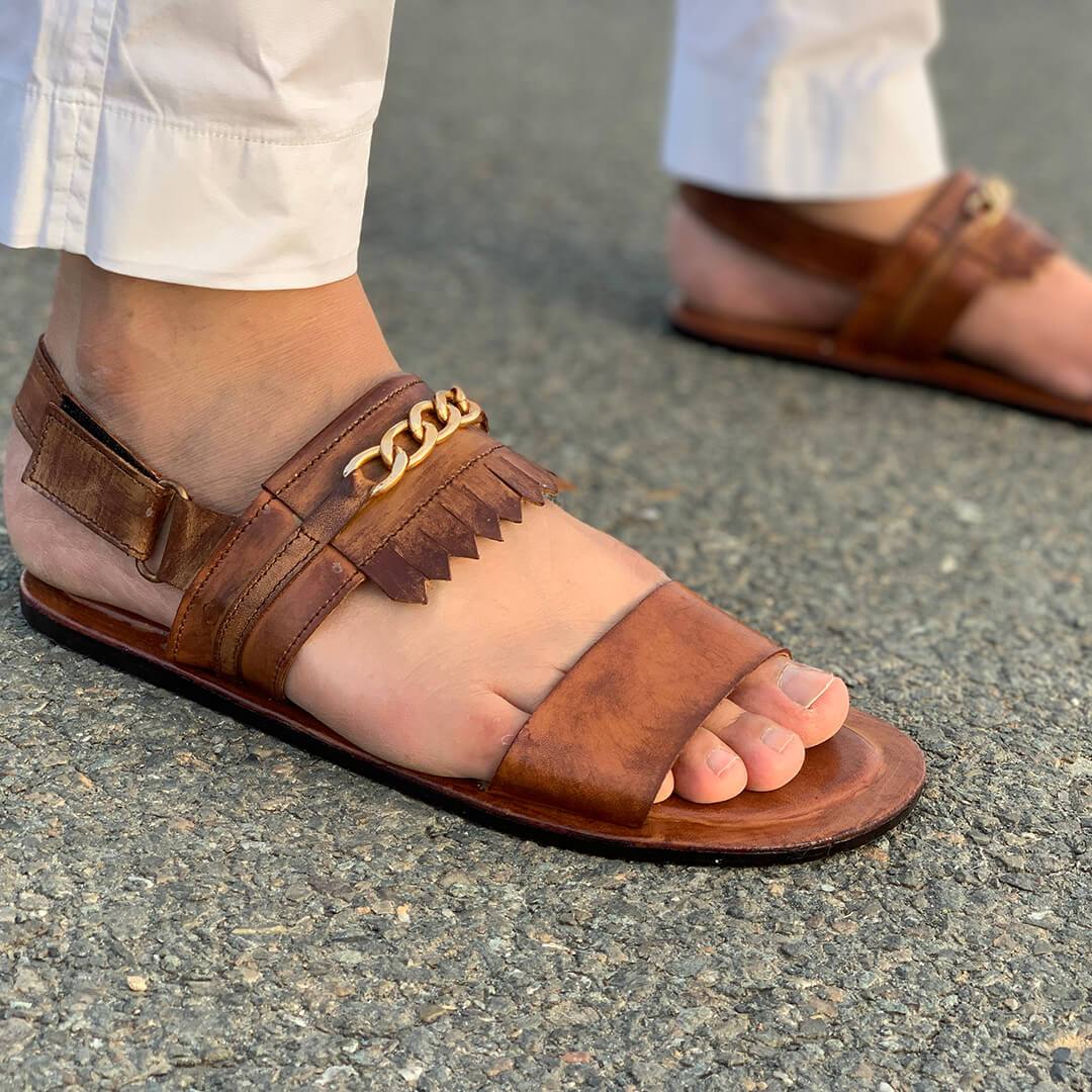 The Greek Brown Sandal
