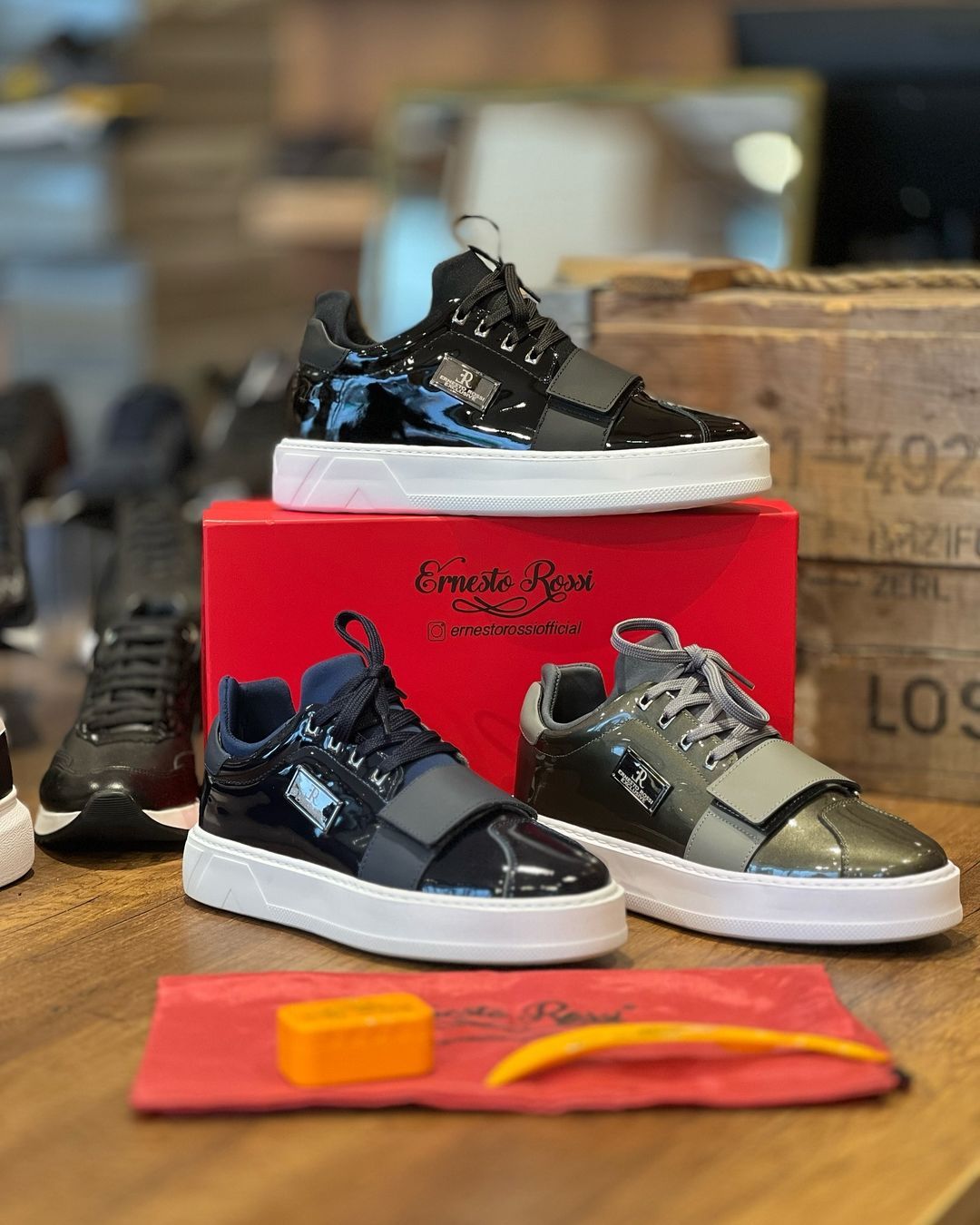 Genuine Leather Sneakers