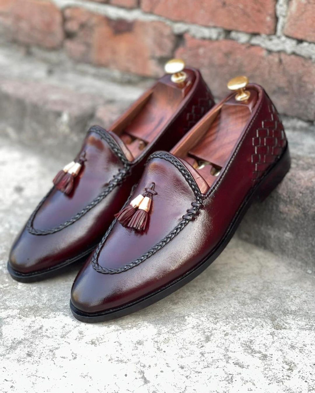 Black Leather Loafers-007