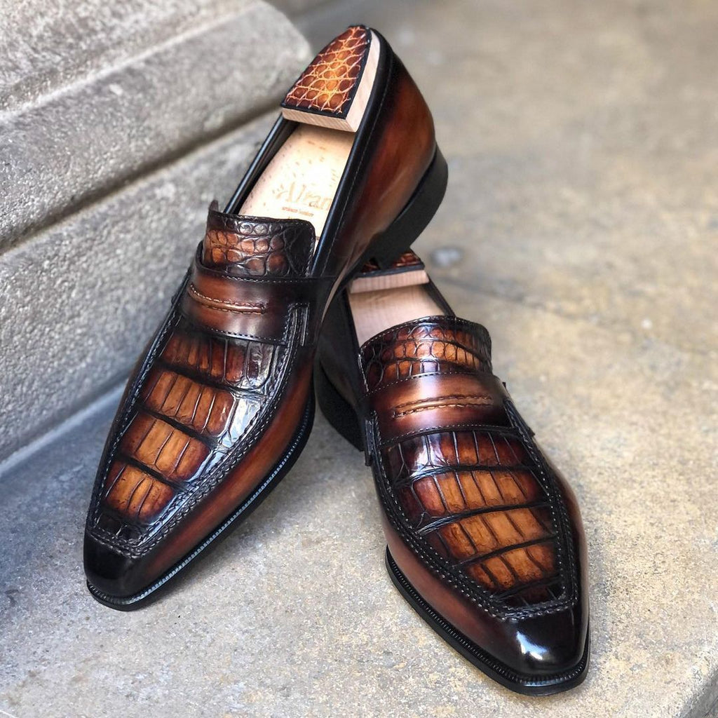 Lincoln Loafer - Version Champagne - Burnished Caramel Patina