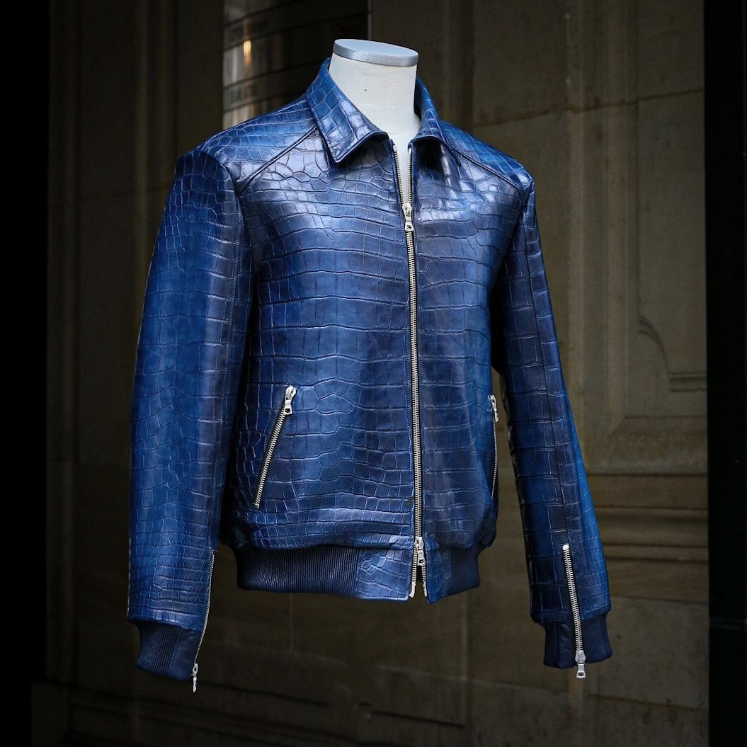 Fullism - crocodile patinated jacket