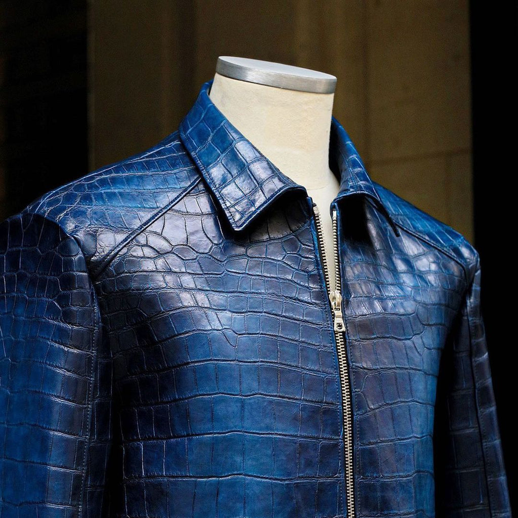 Fullism - crocodile patinated jacket