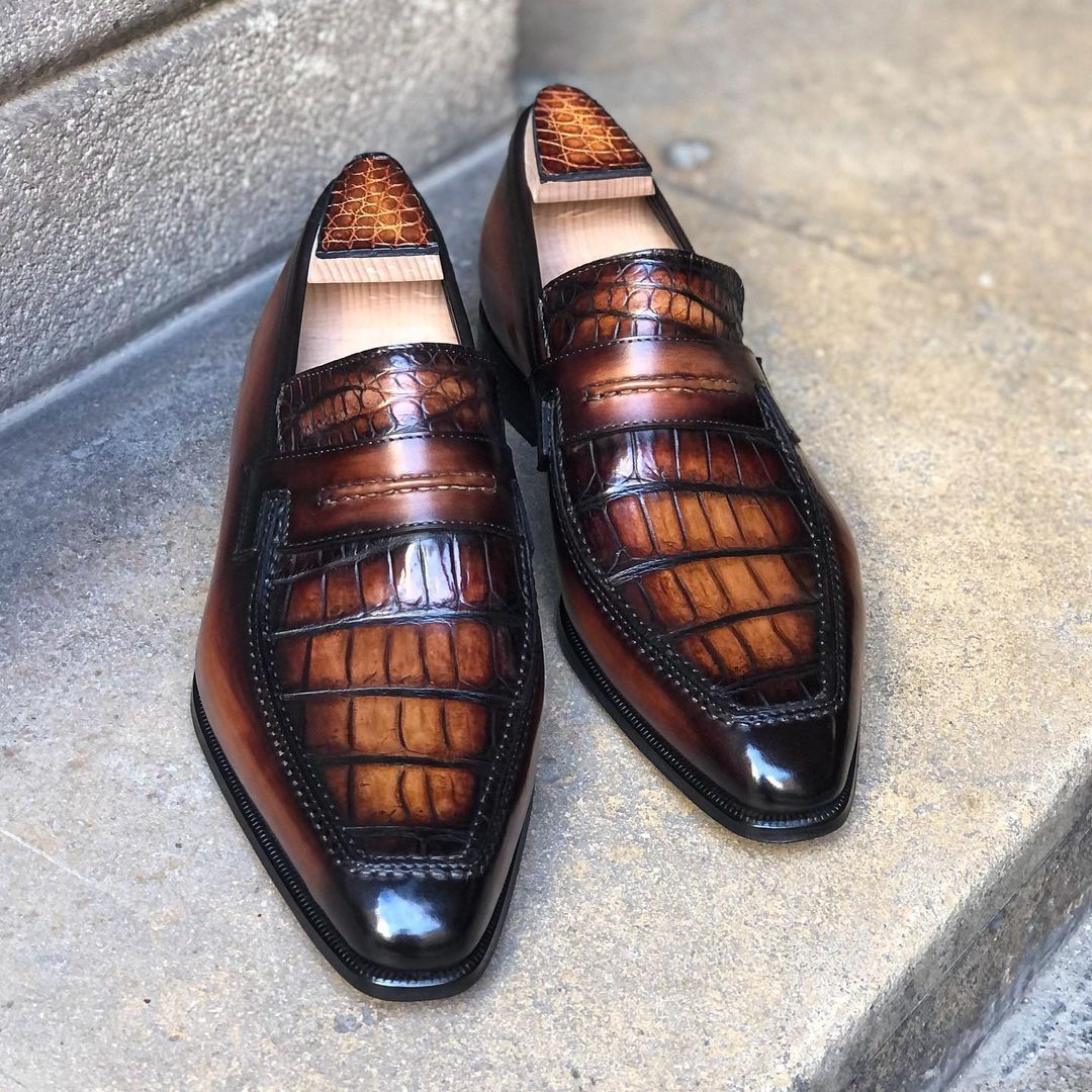 Lincoln Loafer - Version Champagne - Burnished Caramel Patina