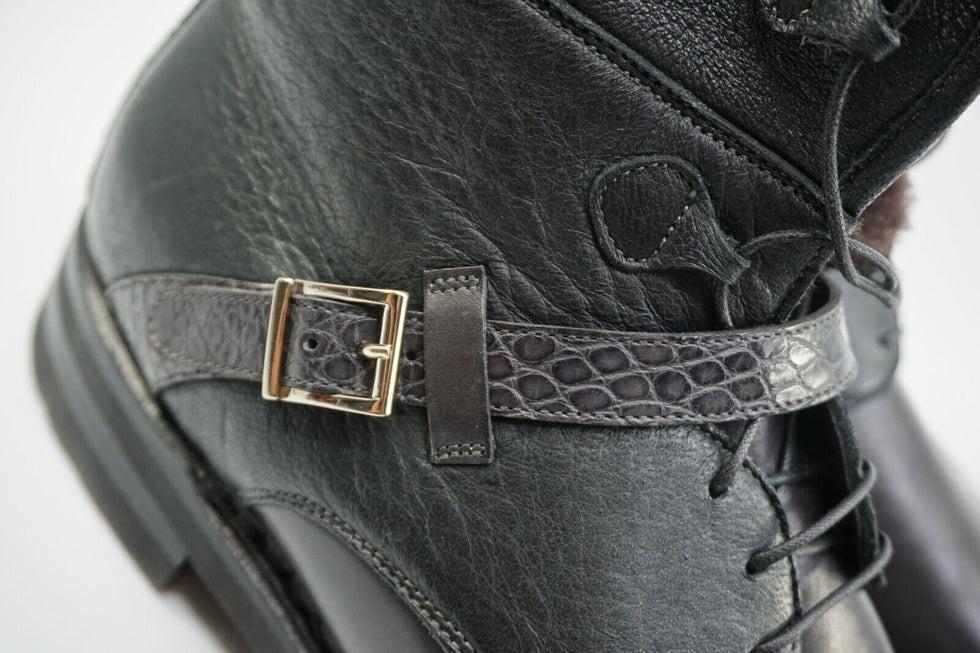 Handcrafted Padded Leather Boots