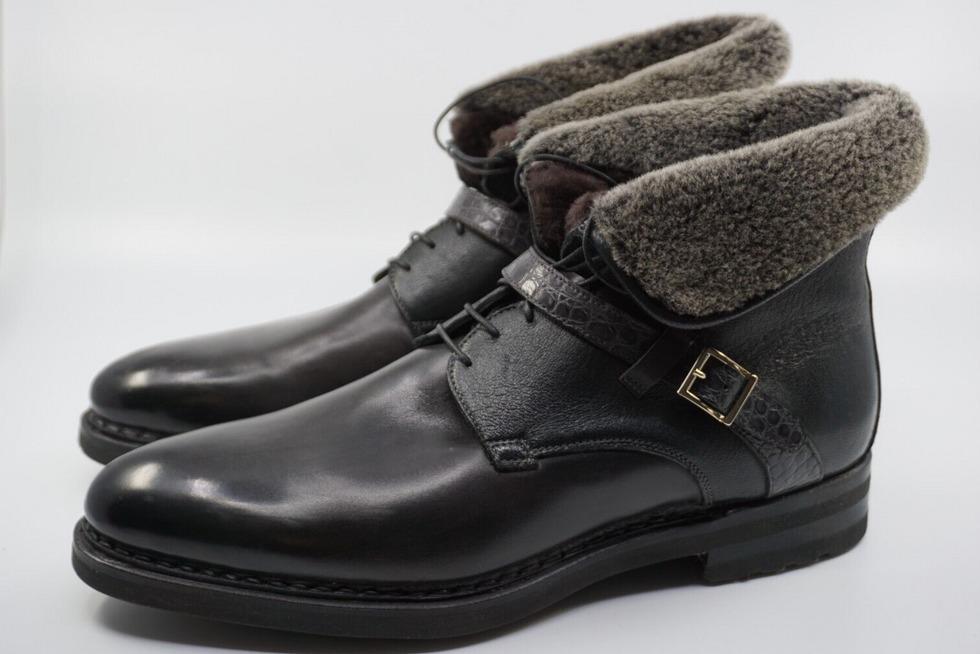 Handcrafted Padded Leather Boots