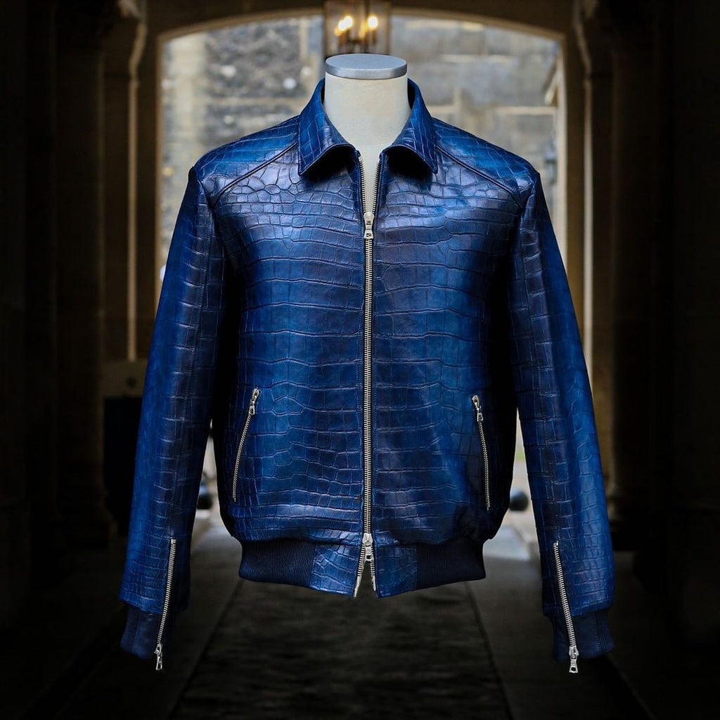 Fullism - crocodile patinated jacket