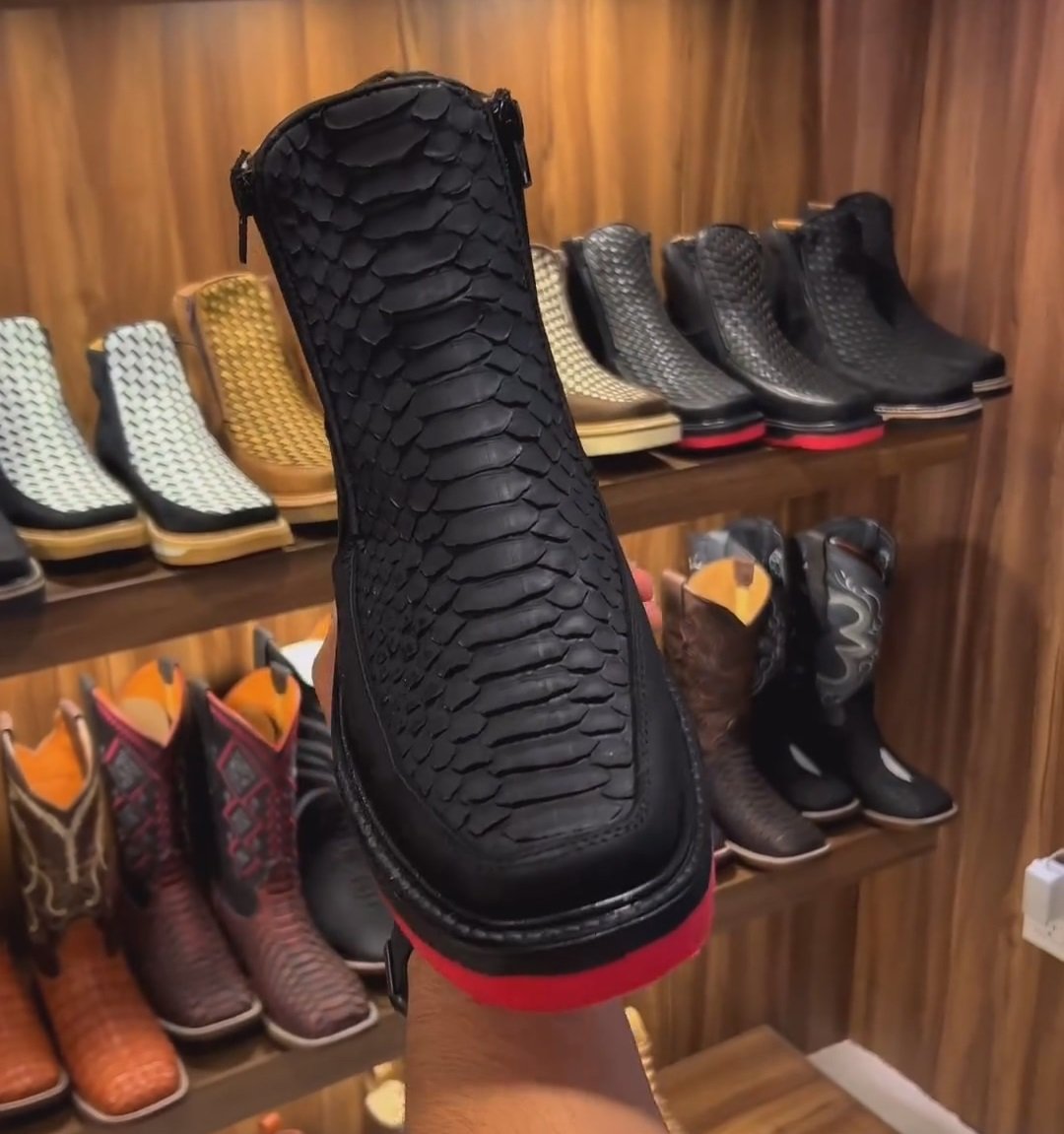 Italian Classic Python Boots