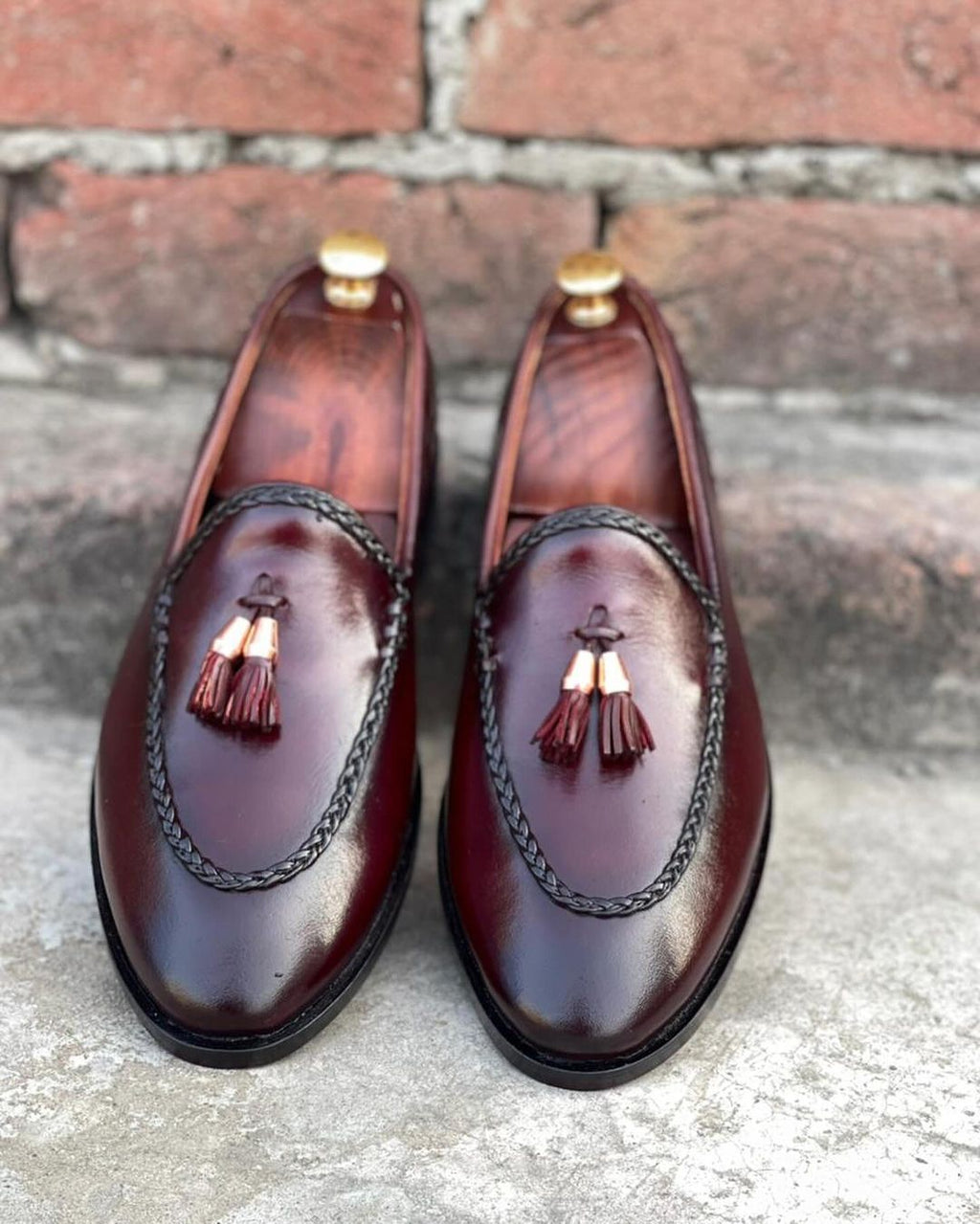 Black Leather Loafers-007