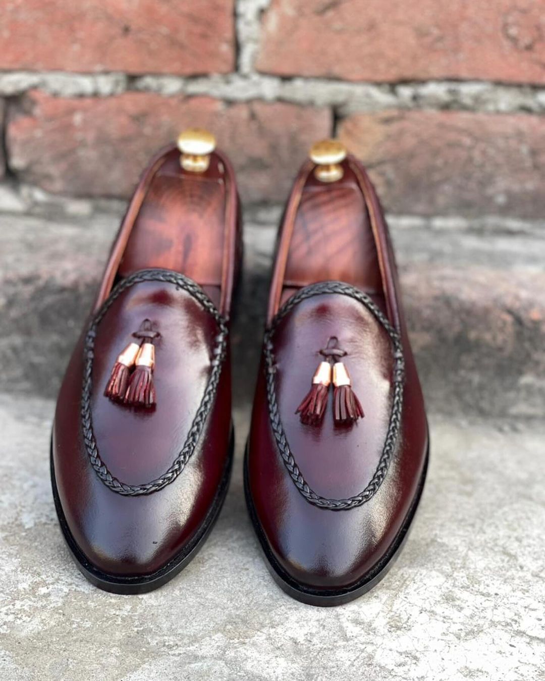 Black Leather Loafers-007