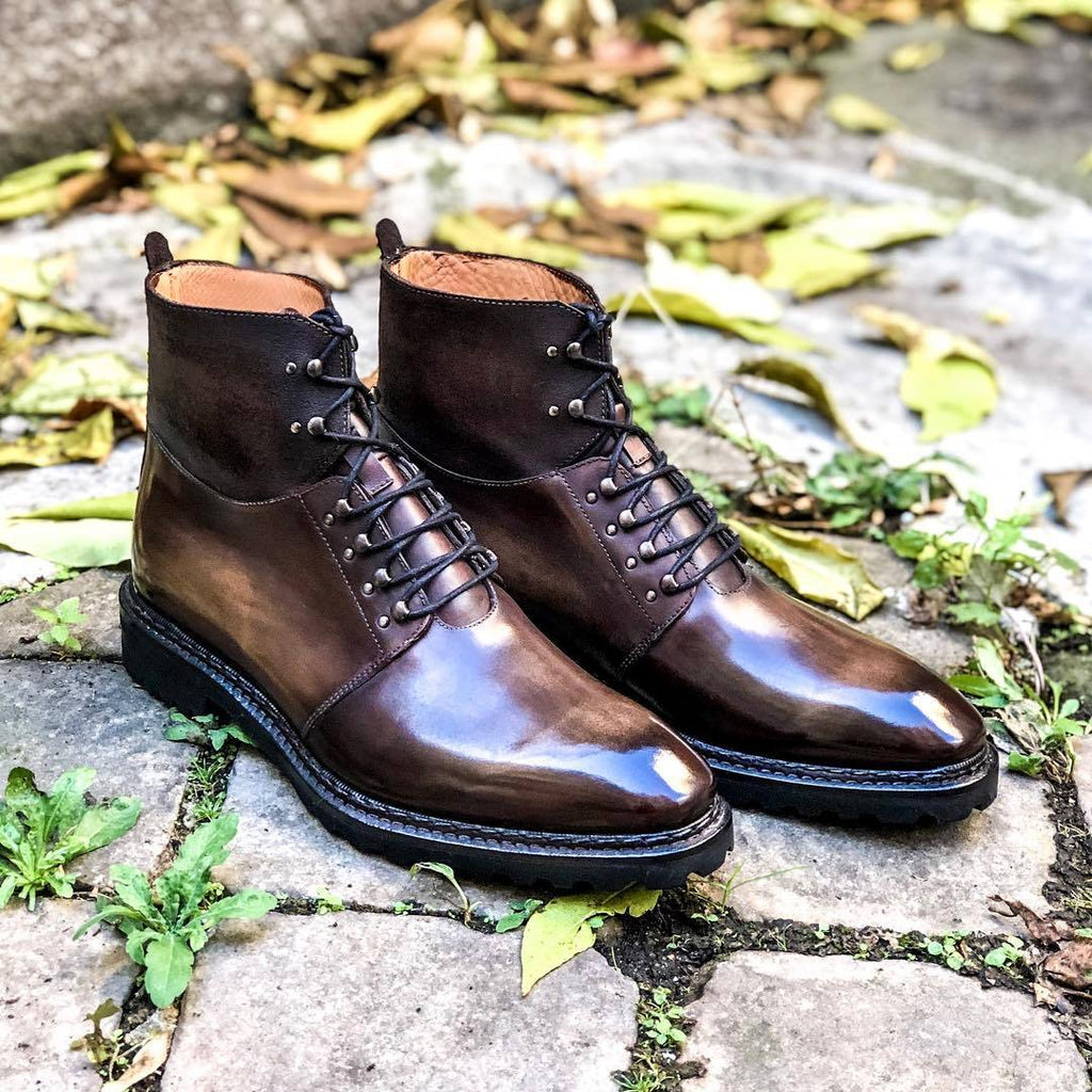 Antik Dark Brown patinated leather