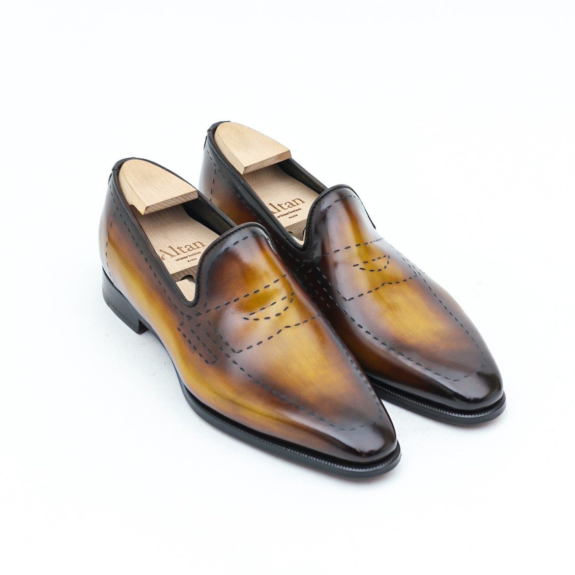 Burnished Gold Whole Cut Loafer