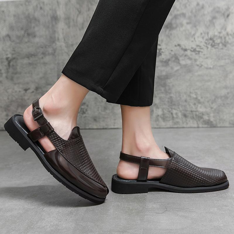 Breathable openwork business casual shoes