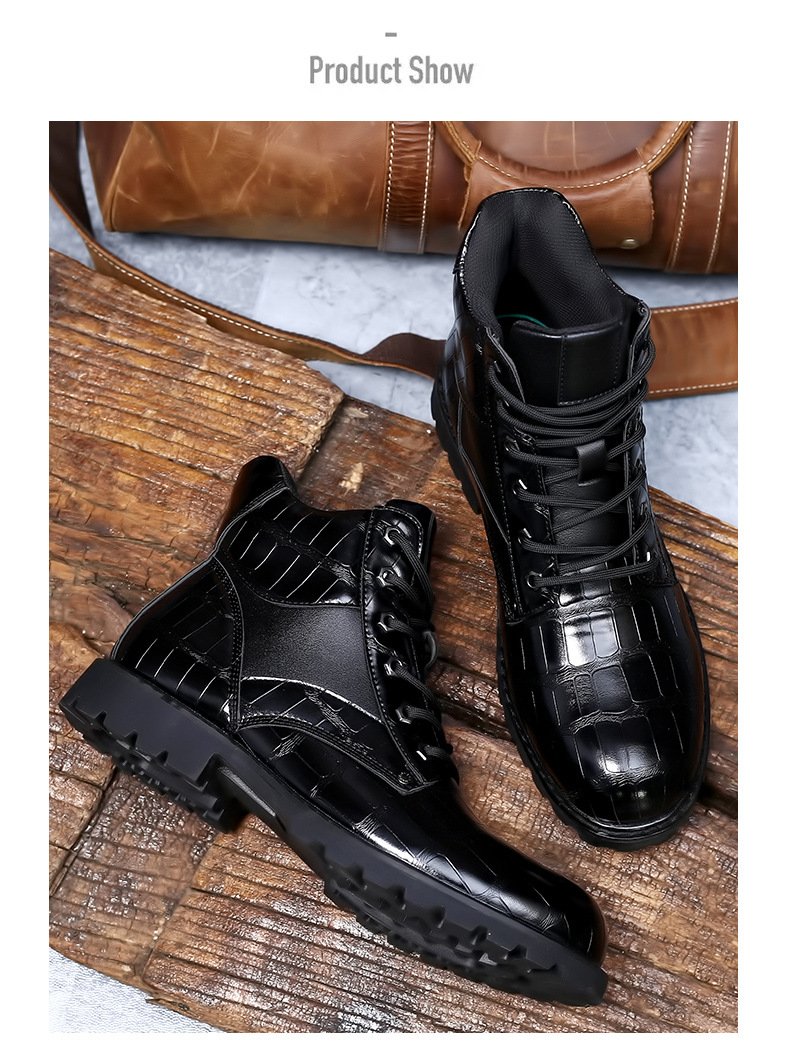 Fashion Men's Mid Boots Martin Boots