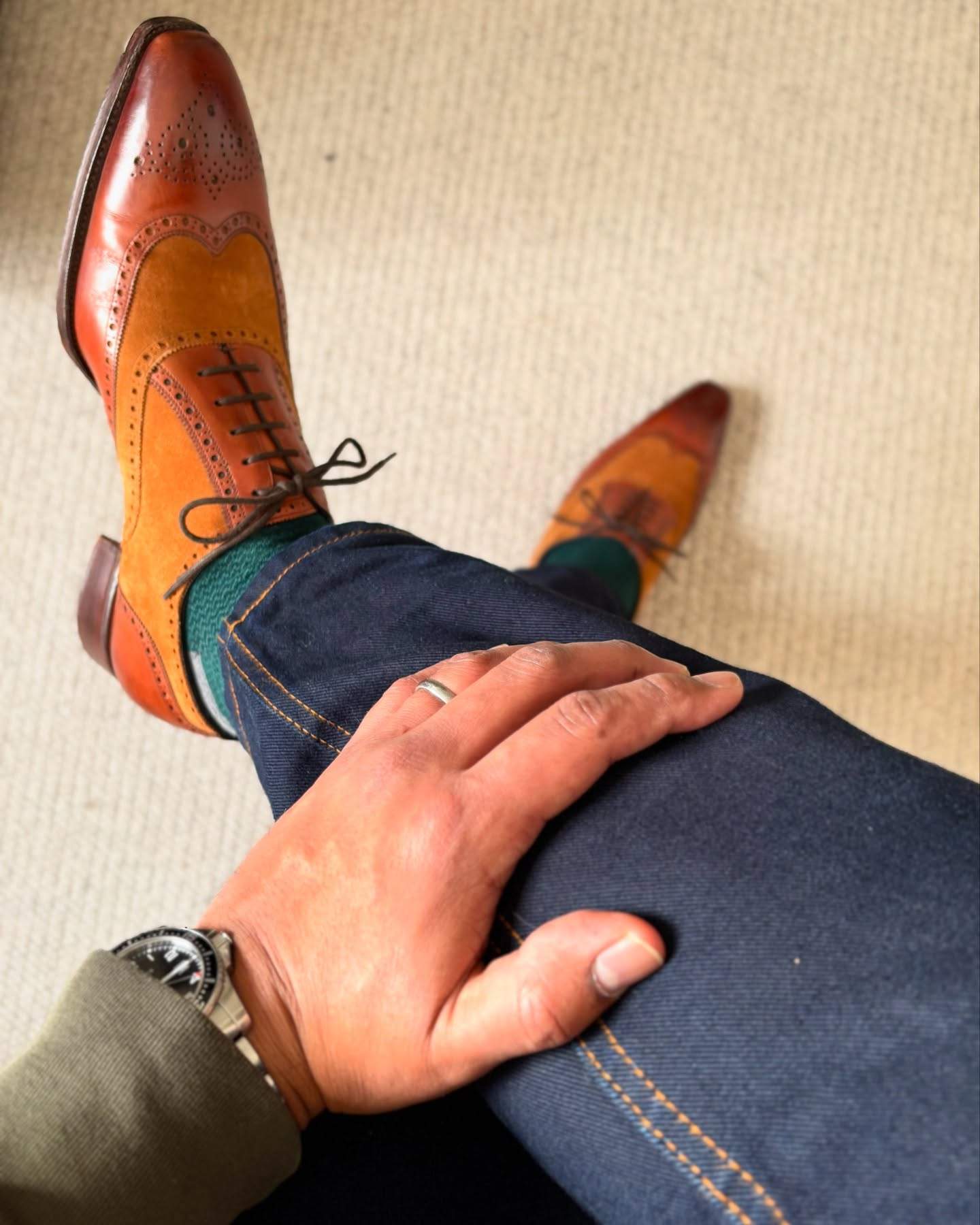 Brogue Sculpted Oxfords